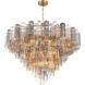 Addis 28 Light 49 inch Aged Brass Chandelier Ceiling Light