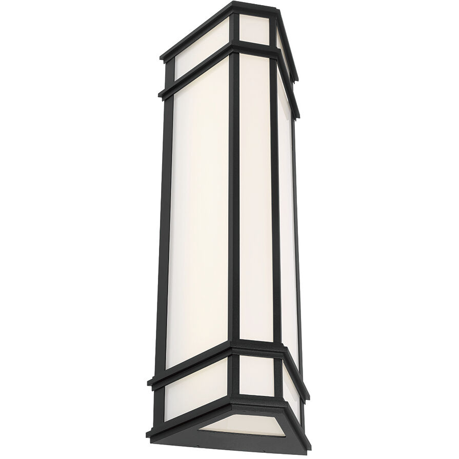 Monte 1 Light 29 inch Satin Black Outdoor LED Wall Sconce