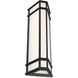 Monte 1 Light 29 inch Satin Black Outdoor LED Wall Sconce