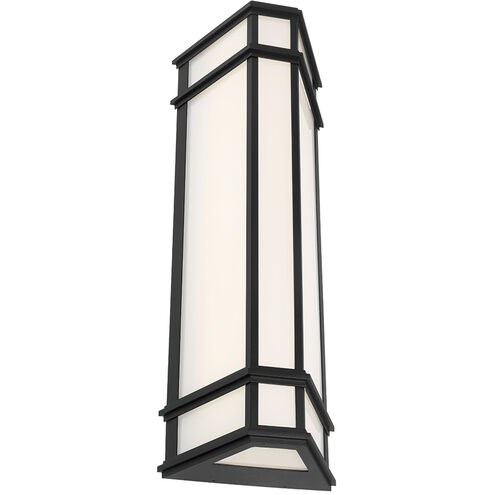 Monte 1 Light 29 inch Satin Black Outdoor LED Wall Sconce