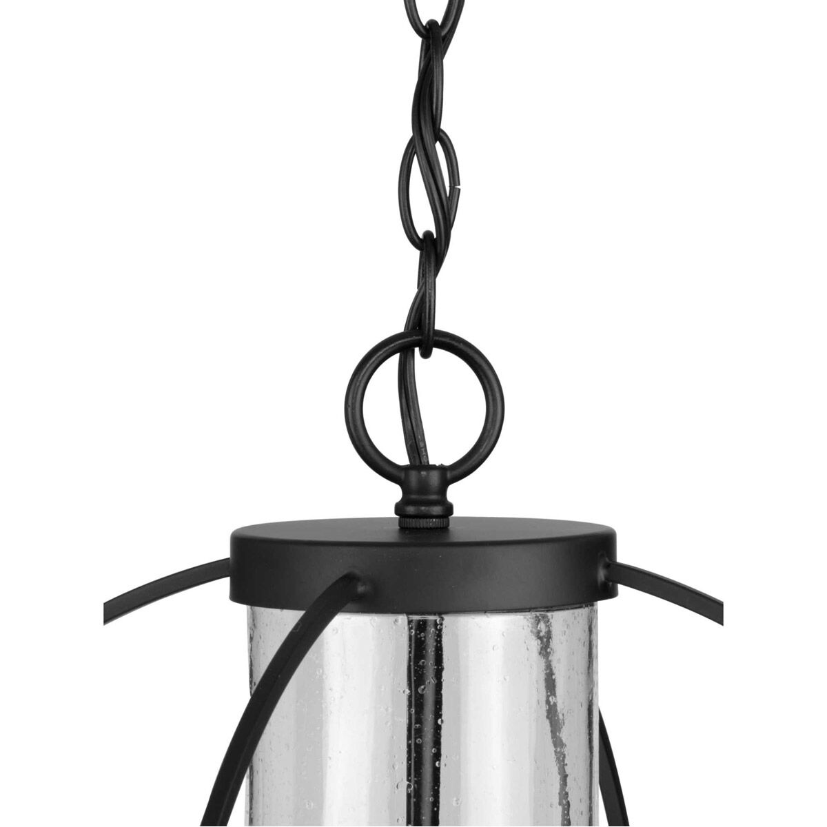 Terrace 1 Light 18 inch Matte Black Outdoor Hanging Light