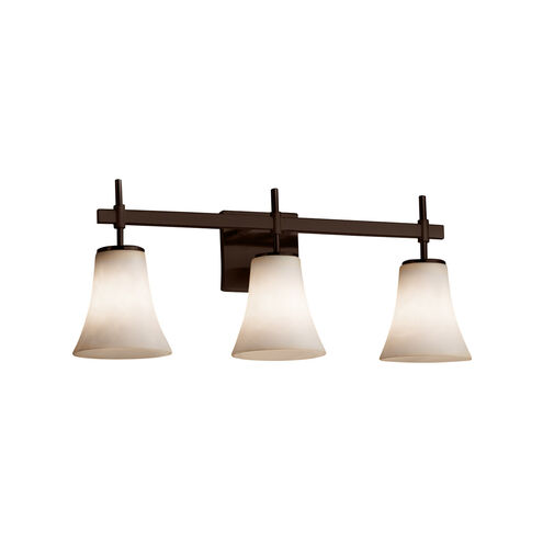 Clouds 3 Light 23.5 inch Matte Black Vanity Light Wall Light in Rectangle, Incandescent