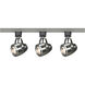 Brentwood 3 Light 120V Brushed Nickel Track Kit Ceiling Light