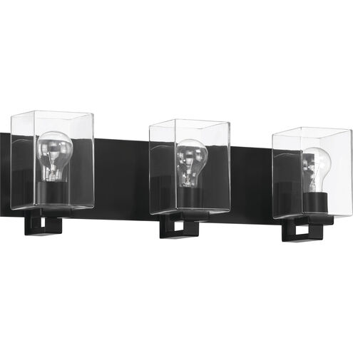 McClane 3 Light 24.25 inch Flat Black Vanity Light Wall Light