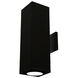 Cube Arch LED 5.5 inch Black Sconce Wall Light in Flood, 85, 4000K, Towards Wall