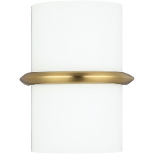 Wallace LED 7 inch Aged Brass Decorative Wall Sconce Wall Light