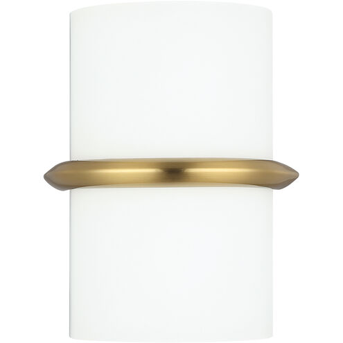 Wallace LED 7 inch Aged Brass Decorative Wall Sconce Wall Light