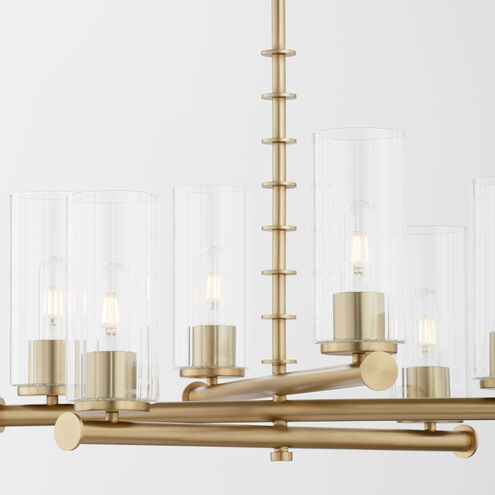 Mercier 6 Light 26 inch Aged Brass Chandelier Ceiling Light