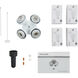 Accessory LED LED Integrated White Fan Fitters
