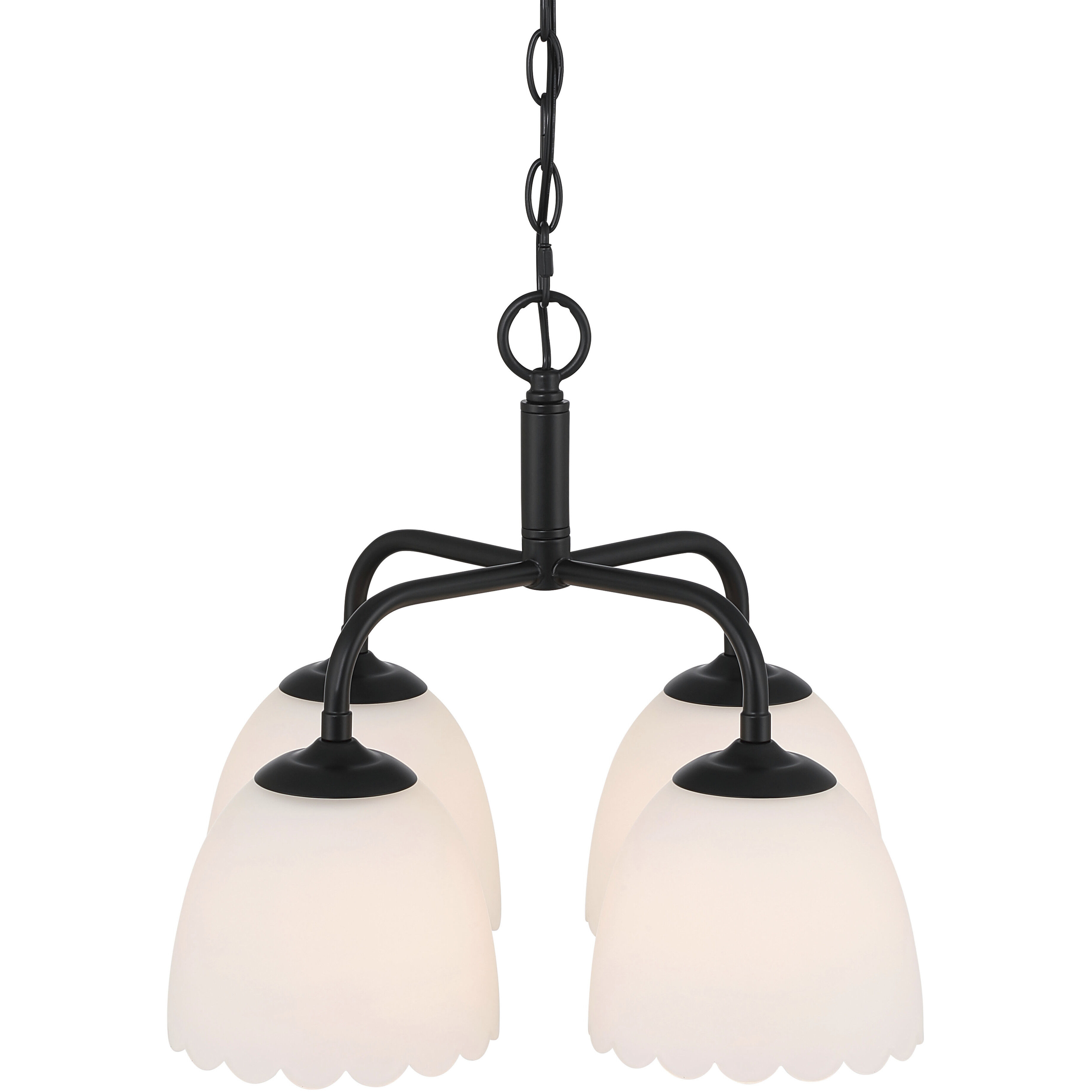 Dorinda 4 Light 18 inch Matte Black Pendant Ceiling Light