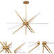 Stormy LED 48 inch Aged Brass Pendant Ceiling Light in 50in.