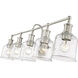 Bryant 5 Light 40.5 inch Brushed Nickel Vanity Wall Light