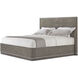 Hudson Pebble Grey US King Bed, Wooden