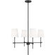 TOB by Thomas O'Brien Baker 4 Light 26 inch Midnight Black Chandelier Ceiling Light