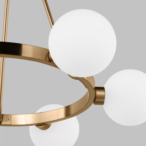 Sean Lavin Clybourn 6 Light 26 inch Satin Brass Chandelier Ceiling Light