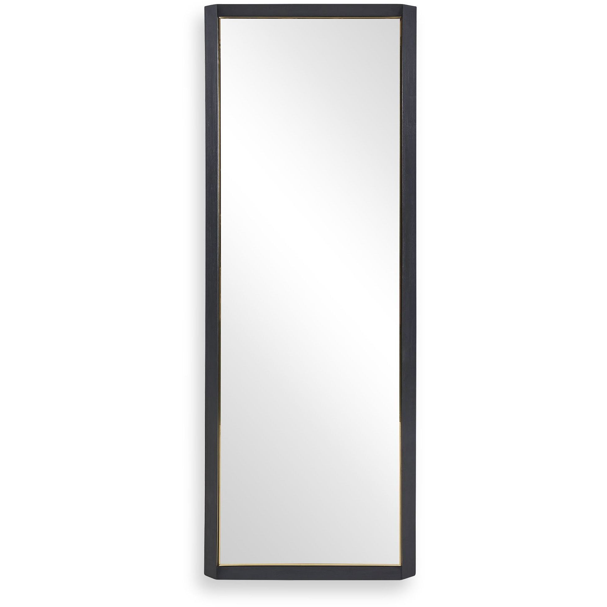 Stenton 76 X 28 inch Black and Gold Mirror