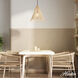 Comet 1 Light 16 inch Matte Bronze Pendant Ceiling Light, Large