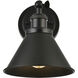 Bentley 1 Light 7 inch Black Bath Sconce Wall Light