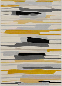 City 108 X 79 inch Mustard Rug in 7 x 9, Rectangle