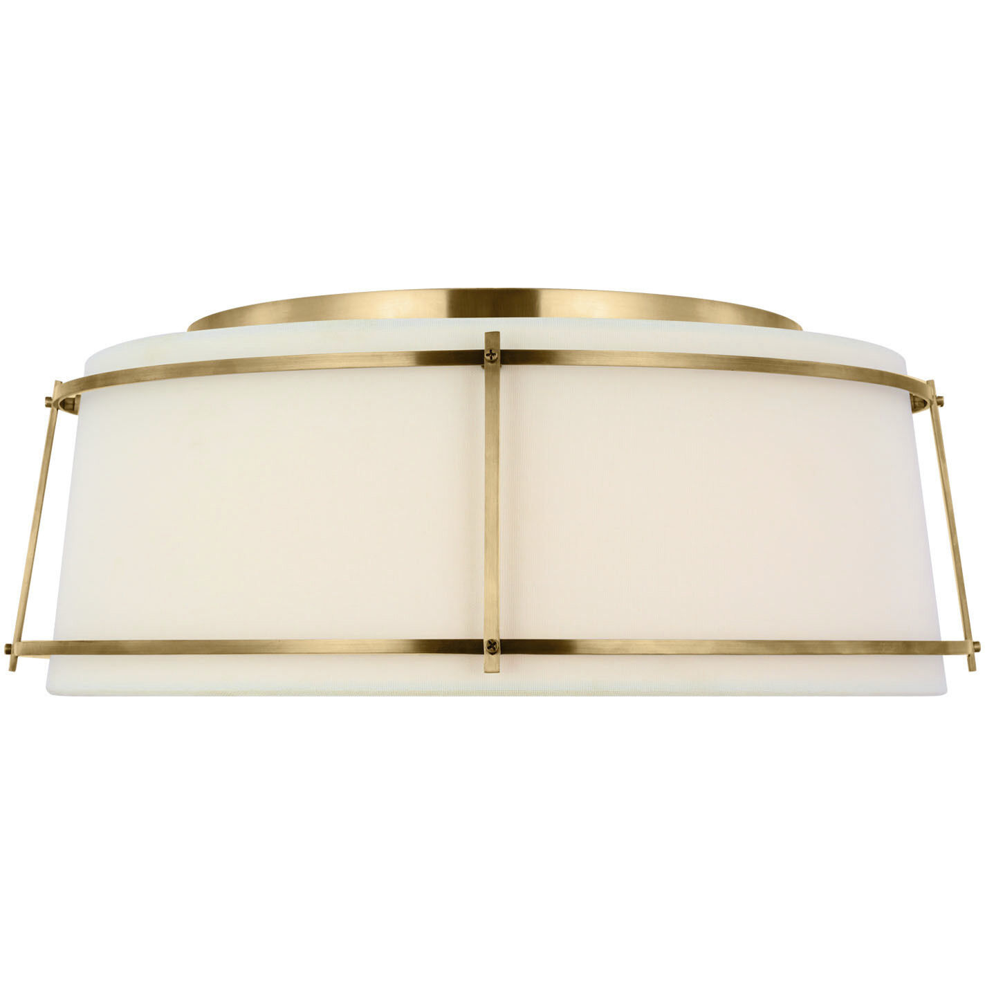 Carrier and Company Callaway LED 17.25 inch Hand-Rubbed Antique Brass Flush Mount Ceiling Light