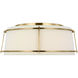 Carrier and Company Callaway LED 17.25 inch Hand-Rubbed Antique Brass Flush Mount Ceiling Light