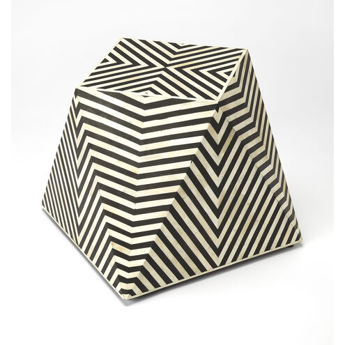 Bone Inlay Zanzibar Bone Inlay 18 X 18 inch Black Bone Inlay Accent Table
