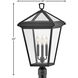 Estate Series Alford Place LED 26 inch Museum Black Outdoor Post Mount Lantern