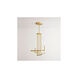 Luster LED Aged Brass Chandelier Ceiling Light