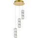 Polaris LED 12 inch Gold Pendant Ceiling Light