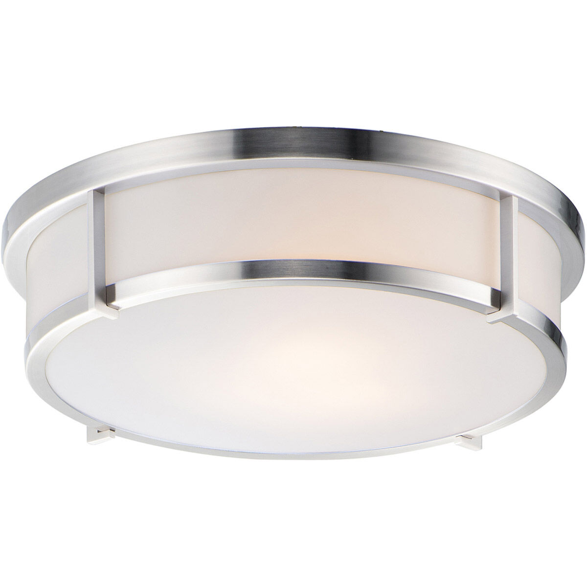 Rogue 3 Light 17 inch Satin Nickel Flush Mount Ceiling Light