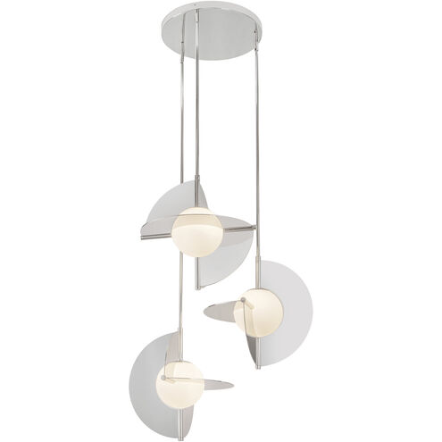 Scorpio LED 27.25 inch Polished Nickel Chandelier Ceiling Light