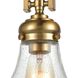 Rutherford 1 Light 9 inch Satin Brass Mini Pendant Ceiling Light