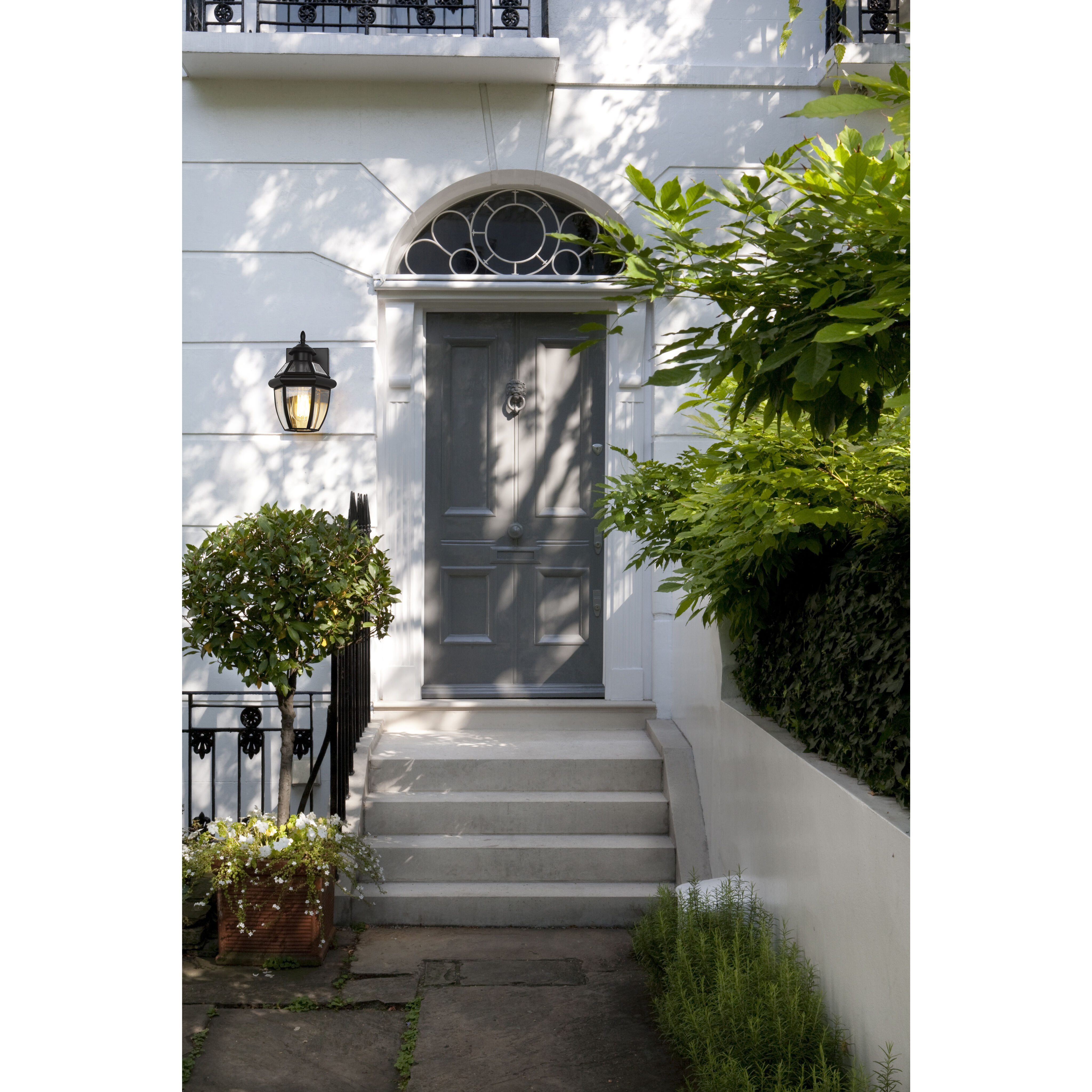 Westover 1 Light 10.5 inch Black Outdoor Wall Light