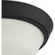 Edessa 2 Light 12 inch Black Flush Mount Ceiling Light