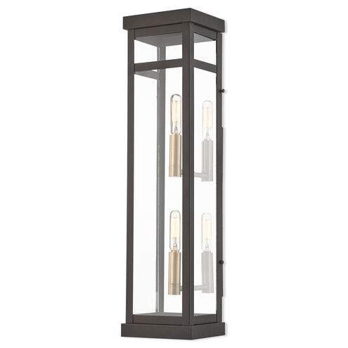 Hopewell 2 Light 22 inch Bronze Outdoor Wall Lantern