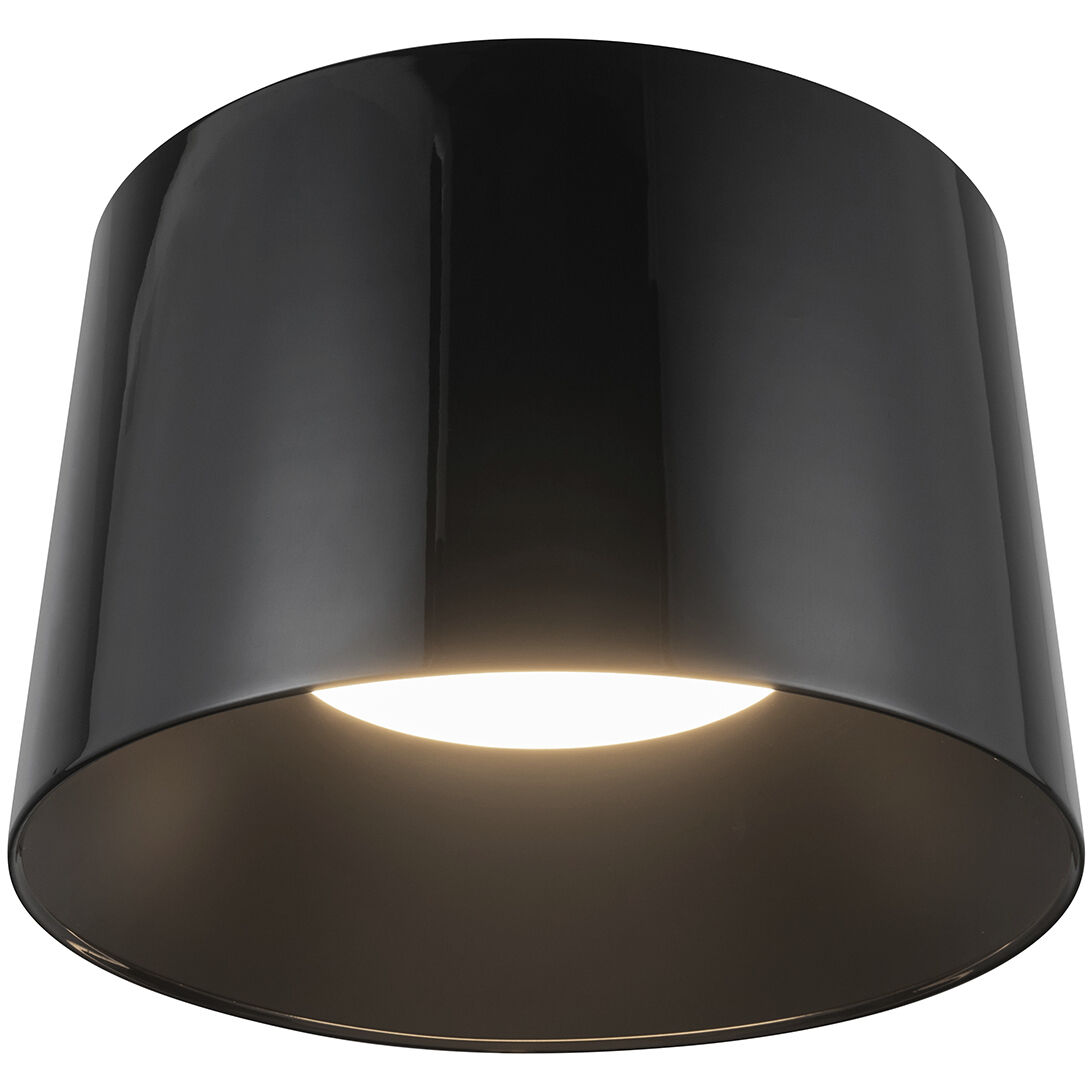 Etta LED 13.88 inch Jet Black Flush Mount Ceiling Light