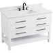 Karson 48 X 34 inch White Bathroom Vanity Cabinet in Included
