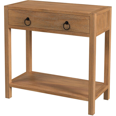 Lark 30" Wood 1-Drawer Nightstand in Light Brown