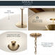 Mikale LED Champagne Bronze Pendant Ceiling Light