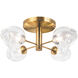 Abii 4 Light 20.50 inch Semi-Flush Mount