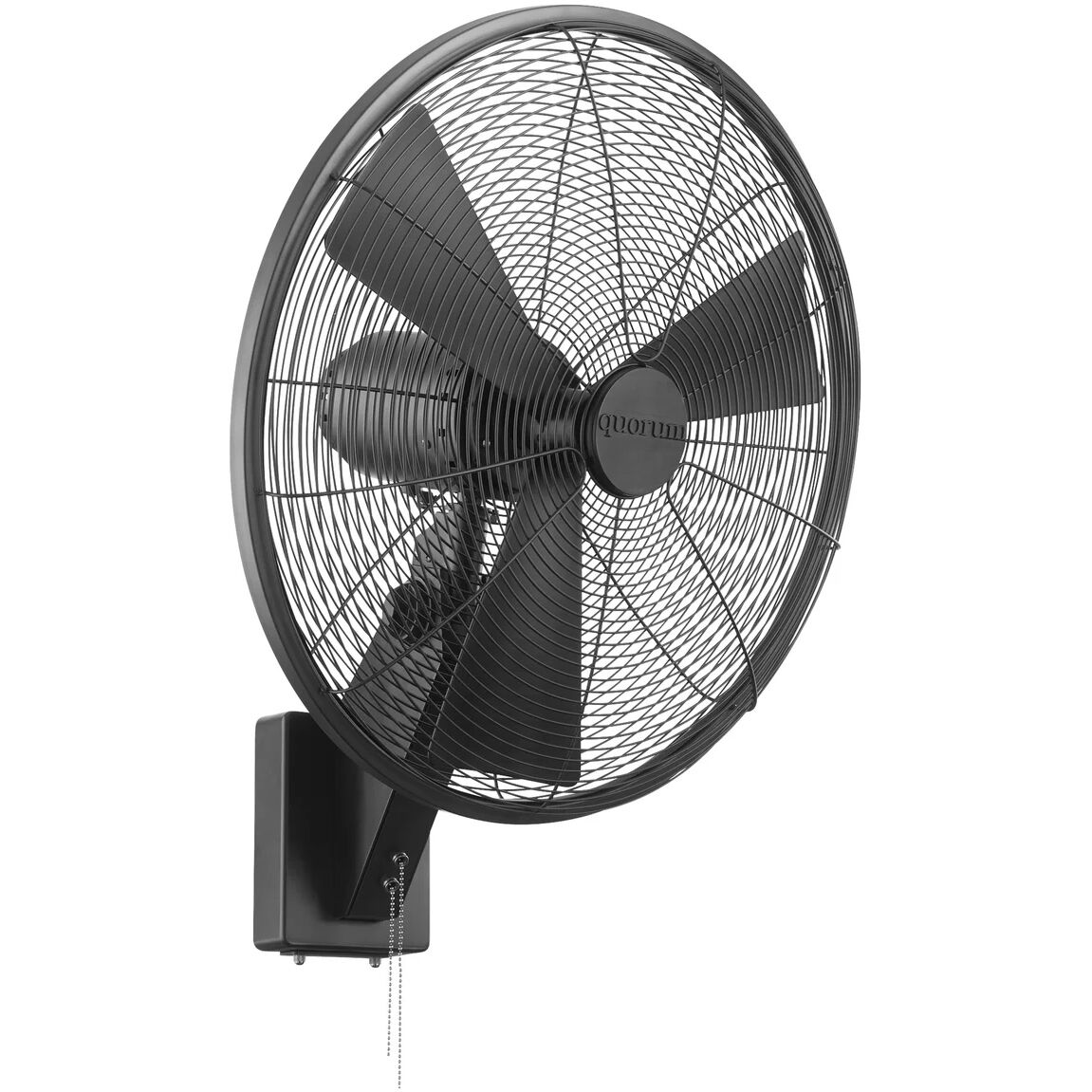 Impulse 26.5 inch Matte Black Patio Wall Fan