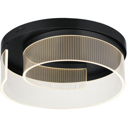 Sonata LED 19.75 inch Black Flush Mount Ceiling Light