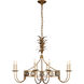 Chapman & Myers Gramercy 8 Light 36 inch Gilded Iron Ring Chandelier Ceiling Light, Medium