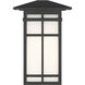 Grydton 1 Light 16.5 inch Dark Matte Black Outdoor Wall Lantern