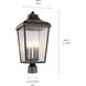 Forestdale 4 Light 22 inch Olde Bronze Outdoor Post Lantern