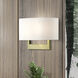 Allison 2 Light 15 inch Antique Brass ADA Wall Sconce Wall Light, Large