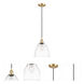 Ballston Dome 1 Light 9 inch Satin Gold Mini Pendant Ceiling Light