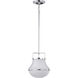 Valdora 1 Light 10.38 inch Polished Nickel Pendant Ceiling Light