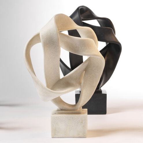 Intertwined Black Resin Table Object