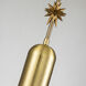Etoile 1 Light 7 inch Aged Brass Pendant Ceiling Light, Large
